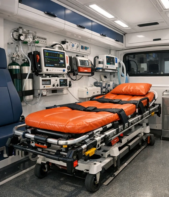 машина для перевозки скорой попавших в ДТП